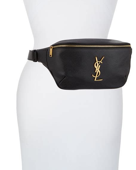 ysl leather fanny pack|YSL belt on person.